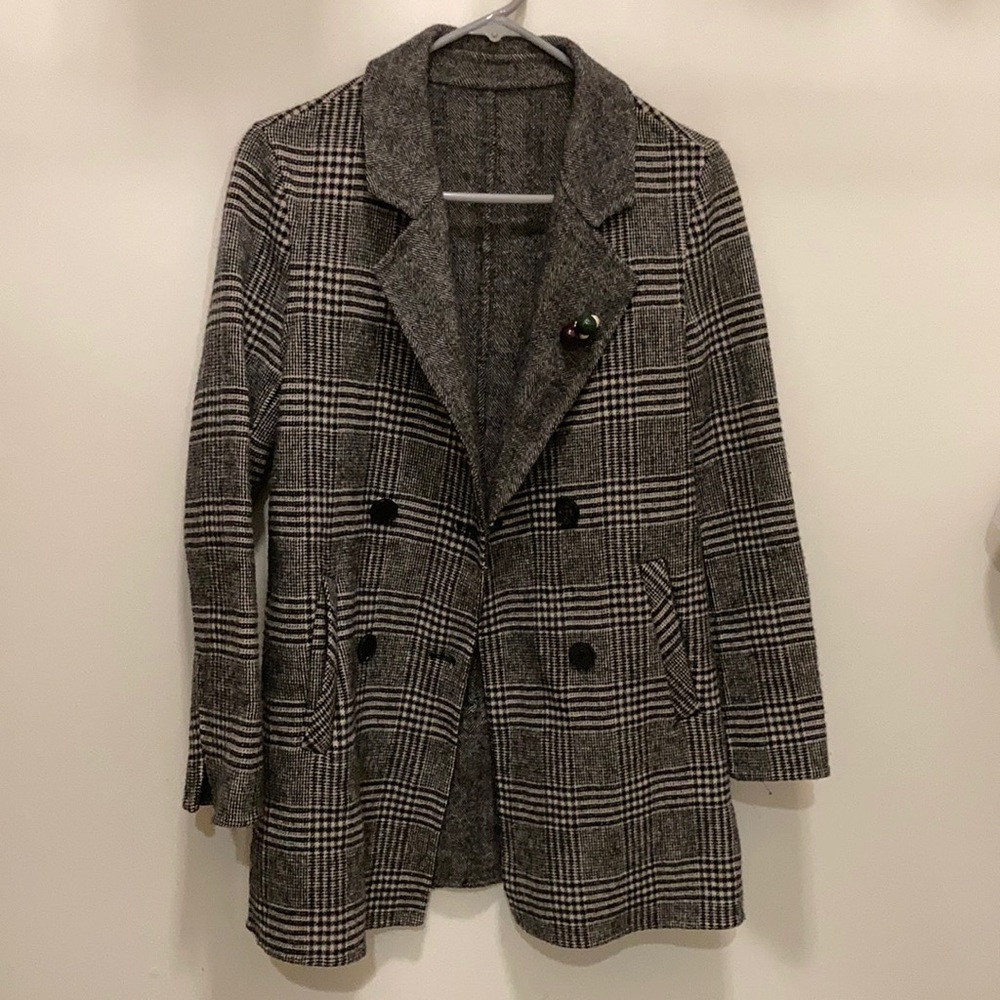 Flannel Blazer Women Almost New